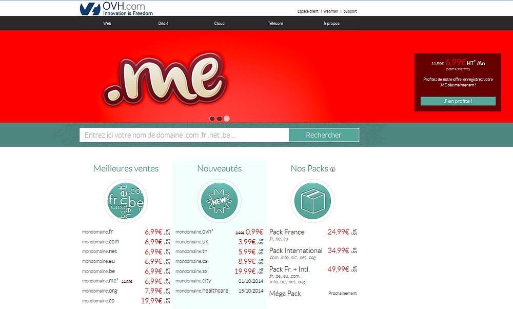 Domaines OVH