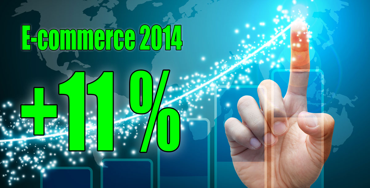 E-commerce en hausse de 11 pourcents