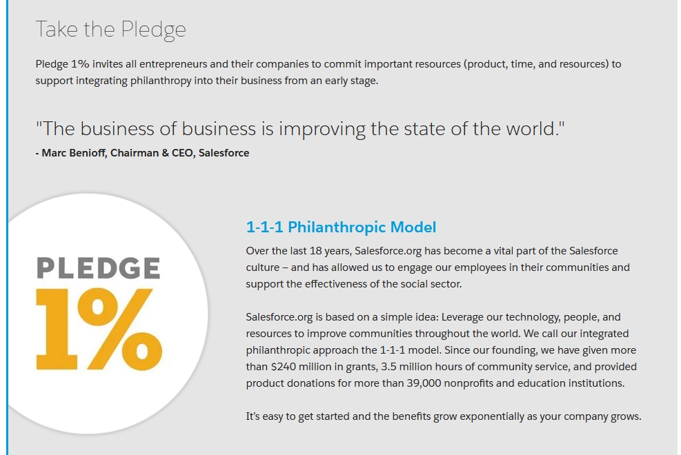 Salesforce.org - Nonprofit - 1-1-1 Philantropic